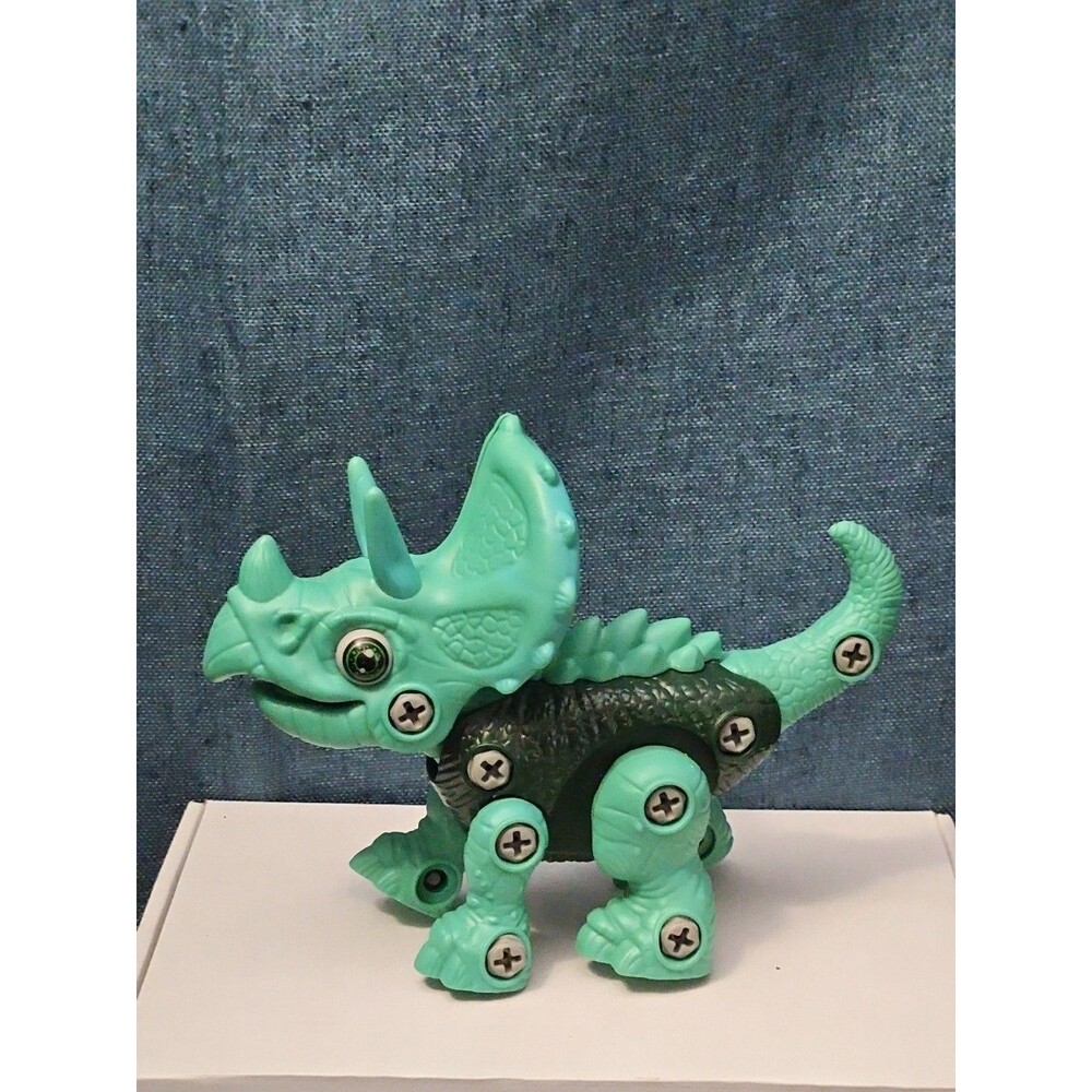 Take Apart Dinosaur Triceratops Figure Only | Green DIY Building Toy - Picture 11 of 16